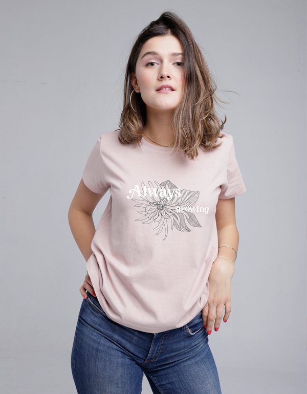 Camiseta Always Growing básica chica